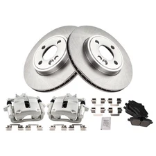For Mini Cooper 2015 TRQ BKA83906 Front Disc Brake Kit w Ceramic Pads & Calipers