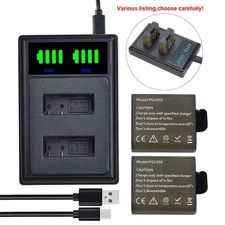 PG1050 Battery or charger for SJCAM SJ4000 Qumox BAT-412 & QUMOX SJ6000 V20, V30