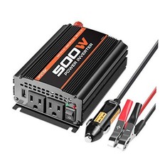 500W Power Inverter/Car Inverter DC 12V to AC 110V Dual AC Charging 500W-MSW