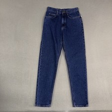 Vintage Lee Jeans Womens Juniors 9 Blue Regular Fit Tapered Denim Cotton NWT