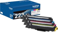 Brother TN223 4PK Toner Cartridge Set Black C...