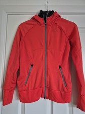 Adidas Climawarm XS Zip Front Hoody Unisex Orangey Red Two Zipped Pockets