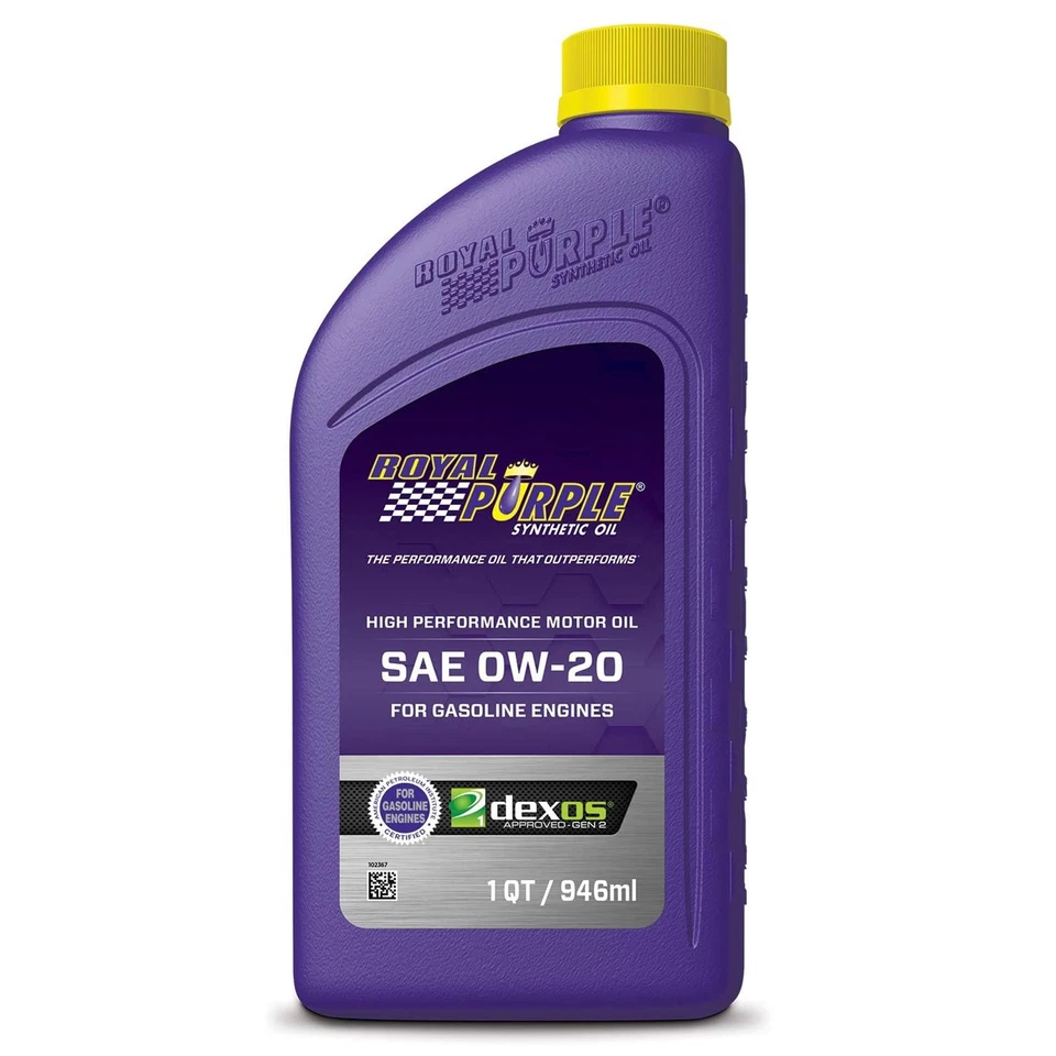 Royal Purple Multi-Grade 0W-20 High Performance Motor Oil 5 Qt Jug & 1 Qt Bottle Foto 3 de 4