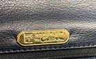 Vintage 80s Anne Klein for Calderon Navy Lizard Embossed Shoulder Bag — photo 7