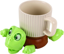 Turtle Funny Tea Coaster,Turtle Coaster with Funny Expression Face, Liftable Lim