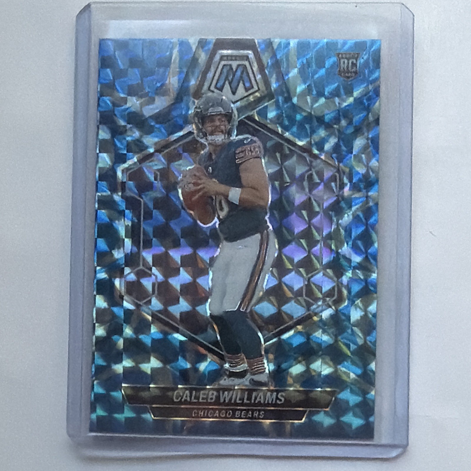 Panini 2024 Mosaic Rookies Reactive Blue Mosaic Prizm Caleb Williams RC #301