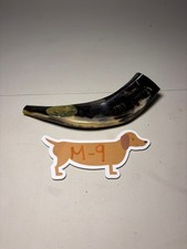 Vtg Ram Horn Shofar Jewish Israeli Musical Instrument Art Mishaan Made in Israel