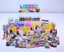 Mini Brands Food Toys Shopping Carts Shelf Baskets Register Mixed Lot 185 Pieces