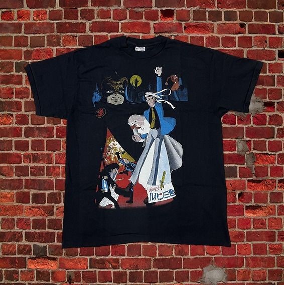Lupine the Third Castle of Cagliostro T-shirt Miyazaki Daisuke Jigen Used