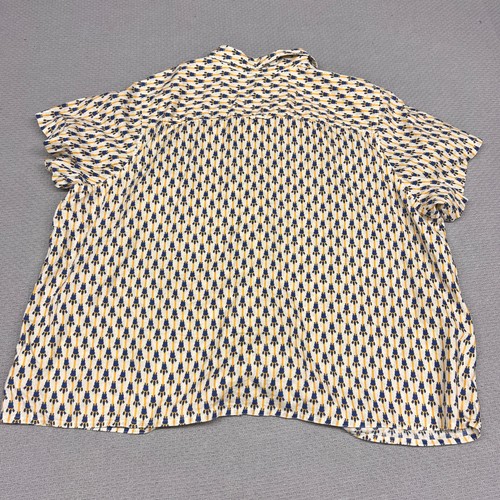 Duluth Trading Co Shirt Womens 3x Geometric Hemp Organic Cotton Casual - Picture 2 of 7