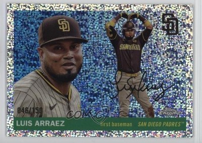 2025 Topps Chrome Platinum Anniversary Speckle Refractor /150 Luis Arraez 1az7