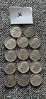 Lot Of 14 Silver Dimes 1964 And Earlier Various Conditions 90% Silver