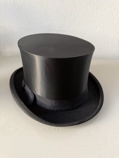 Antiker Zylinder Hut Chapeau Claque Top Hat Gr 60,5/61 Top Zustand Aleisa