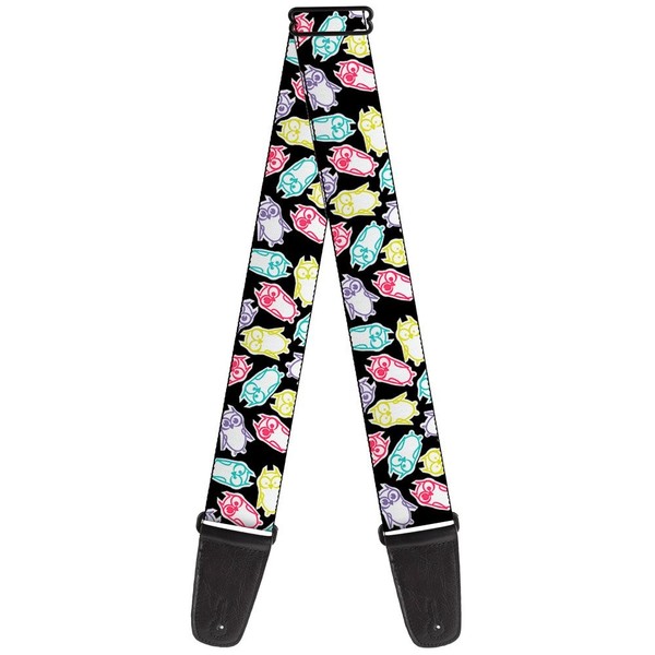 Guitar Strap - Owl Sketch Black/White/Multi Color (Us Import) Acc Neu-image