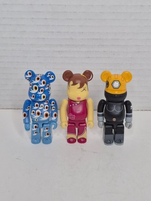 Medicom Bearbrick Taipei Toy Festival Lot of 3 Vintage 2005 Collectible