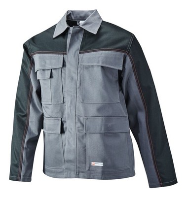 Planam Schweißerjacke Weld Shield, Größe 52, grau/schwarz - 5510052