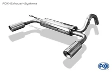 Duplex Sports Exhaust Toyota Yaris 2 Type P9 1x90mm Angled With ABS
