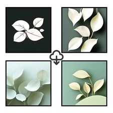 Set 4 Realistic Digital Wall Art Print Modern Home Decor Printable Instant #60