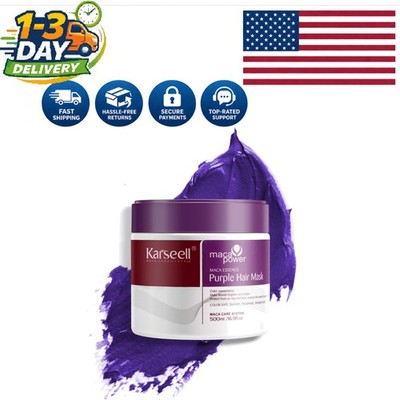 Moisturizing Purple Hair Mask - 16.9 oz | Neutralizes Brass & Enhances Blonde
