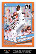 2023 Donruss Holo Orange BASEBALL #105 Eury Perez