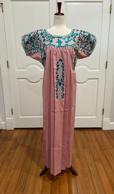 San Antonino Maxi Dress, Oaxaca Mexican dress. hand Embroidered. Silk Threads, | eBay San Antonino Maxi Dress, Oaxaca Mexican dress. hand Embroidered. Silk Threads, | eBay