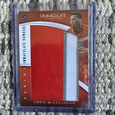 2015 Immaculate Numbers CHRIS McCULLOUGH 21/25 3 Color Patch #70￼￼