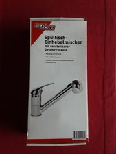 Spültisch-Einhebelmischer mit verstellbarer Geschirrbrause