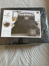 Bettwäsche-Set 4-teilig 200-230cm Aus Damast mit Gummizug Bettbezug