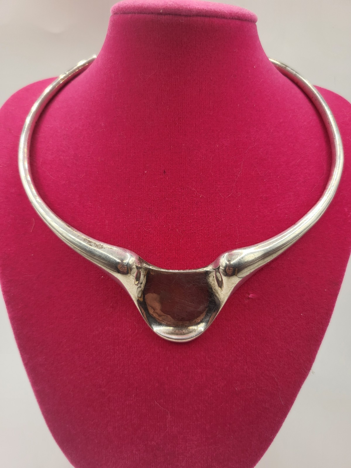 MINAS SPIRIDIS Solid Sterling Modernist Neck Ring… - image 1