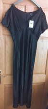 BNWT Nobody's Child Black Calf-Length Midaxi SIENNA Dress UK 14