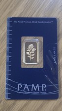 5 gram Gold Bar - PAMP Suisse - Rosa - 999.9 Fine in Sealed Assay 4883.25 per troy oz
