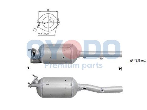 Oyodo Dpf RußPartikelfilter Dieselpartikelfilter 20N0038-OYO FüR Renault ScÉNic-image