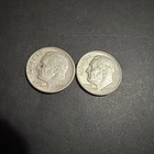 1958 And 1958D Roosevelt Silver Dime ￼
