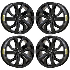18" Volkswagen Taos Gloss Black Wheels Rims Factory OEM 70098 2022-2024 Set