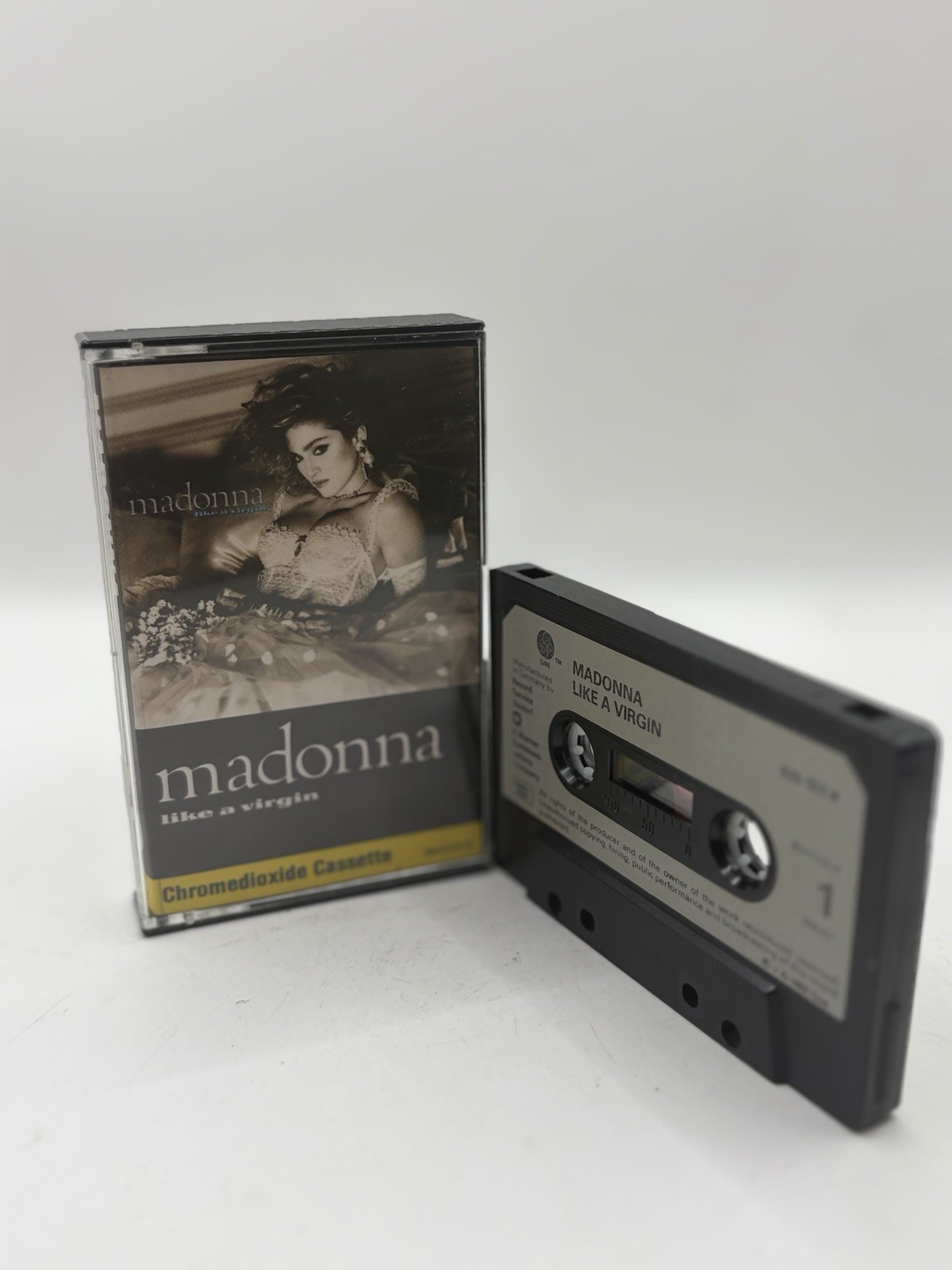 Madonna Like A Virgin Cassette Tape Album Paper Label 80s Pop