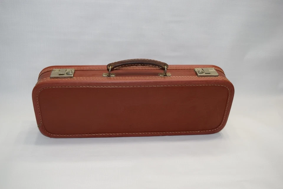 复古 Evette Paris 长笛 Buffet 带皮革保护壳 法国制造 #7053 — 第 3/4 张图片