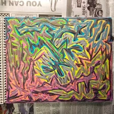 Drawing 11X14" Oil Pastel on Paper