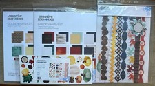Creative Memories Golden Harvest Bundle 2  Paper, Stickers, Borders 