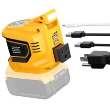 200W Portable Power Inverter for DeWALT 20V,Ecarke Outdoor Generato Battery C...