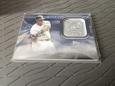 (BLUE) Frank Thomas 2021 TOPPS 70th ANNIVERSARY LOGO PATCH Baseball Card