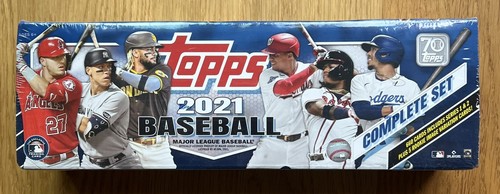2021 Topps MLB Baseball Complete Sealed Factory Set Blue Retail Box 660 Cards