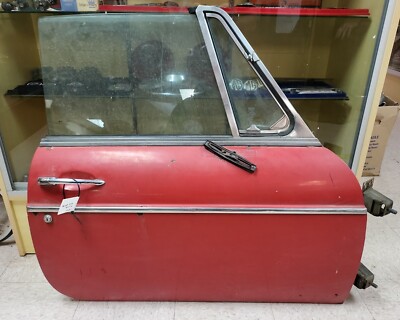 Used OEM MG MGB GT Roadster Red Right RH Push Button Door w/ Hinges (FB5)