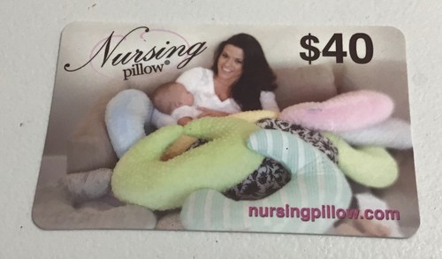  40 00 NursingPillow Gift Card Great For Expecting Parents EBay