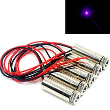 5pcs Focus 405nm 10mW 3.5-5V Violet Blue dot Laser Diode Module 12x35mm