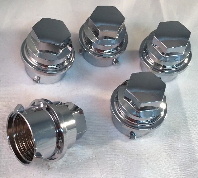 Set of 5 NEW CHROME Lug Nut Cover C5 COVERS Lugnut 2000-2004 cap Memphis Mall Safety and trust