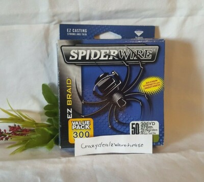 SpiderWire EZ Braid 50LB 300YD Moss Green ~ Braided Fishing Line ~ FAST SHIPPING
