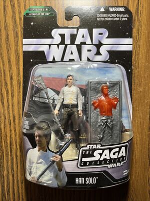 STAR WARS HAN SOLO WITH CARON FREEZE AND STAFF THE SAGA COLLECTION HASBRO 2006