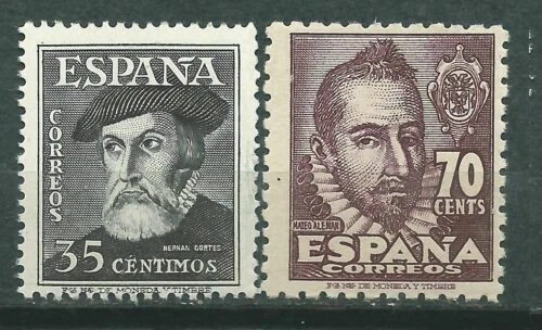 Sellos sueltos de España de 1939 a 1949, figuras históricas