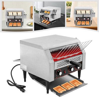 Electric Commercial Restaurant Industrial Conveyor Toaster 450 Slice/Hour 7Speed