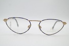 Vintage Rodenstock 7090 Gold Blue Multicolored Oval Glasses Frame NOS